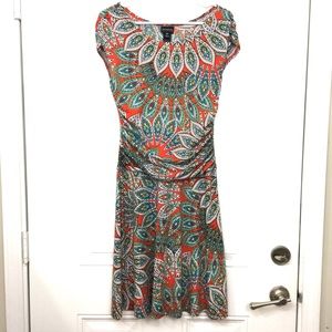 En focus paisley gathered waist dress 10P EUC